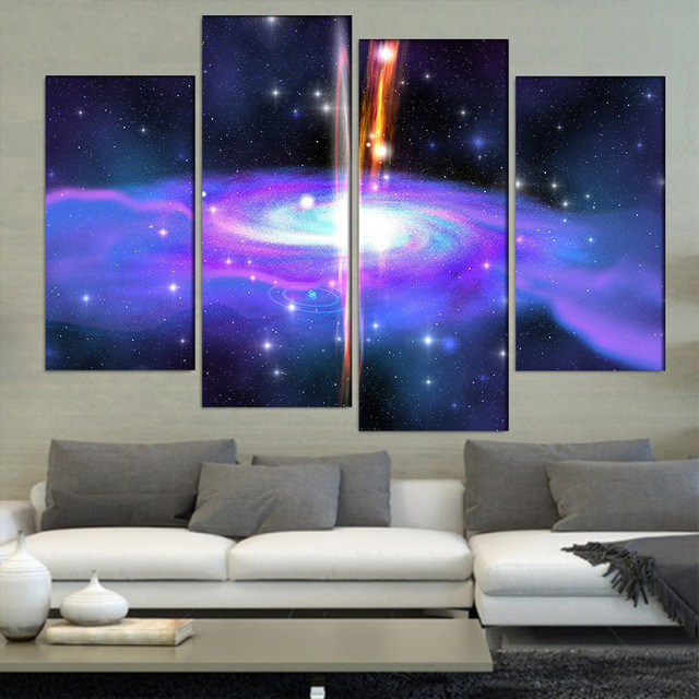 640x640 2017 Hot Sale Large Abstract Gamma Ray Burst In Deep Space Canvas - Deep Space Painting