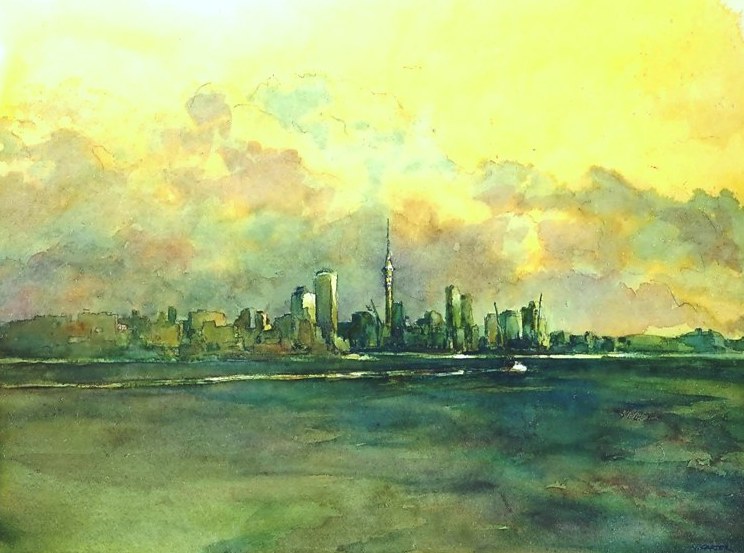 744x553 Upcoming Nov Dec Tutorial Painting Buildings In A Loose - Deep Space Painting