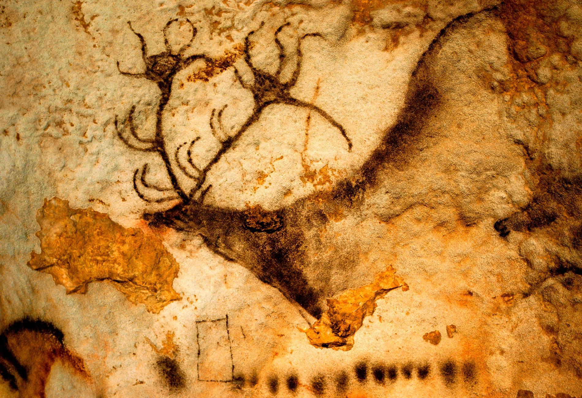 1900x1302 Mysterious Markings May Hold Clues To Origin Of Writing - Deer Cave Painting