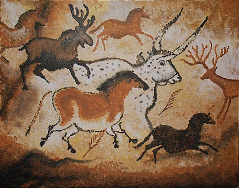 Deer Cave Painting At PaintingValley Com Explore Collection Of Deer   Deer Cave Painting 31 