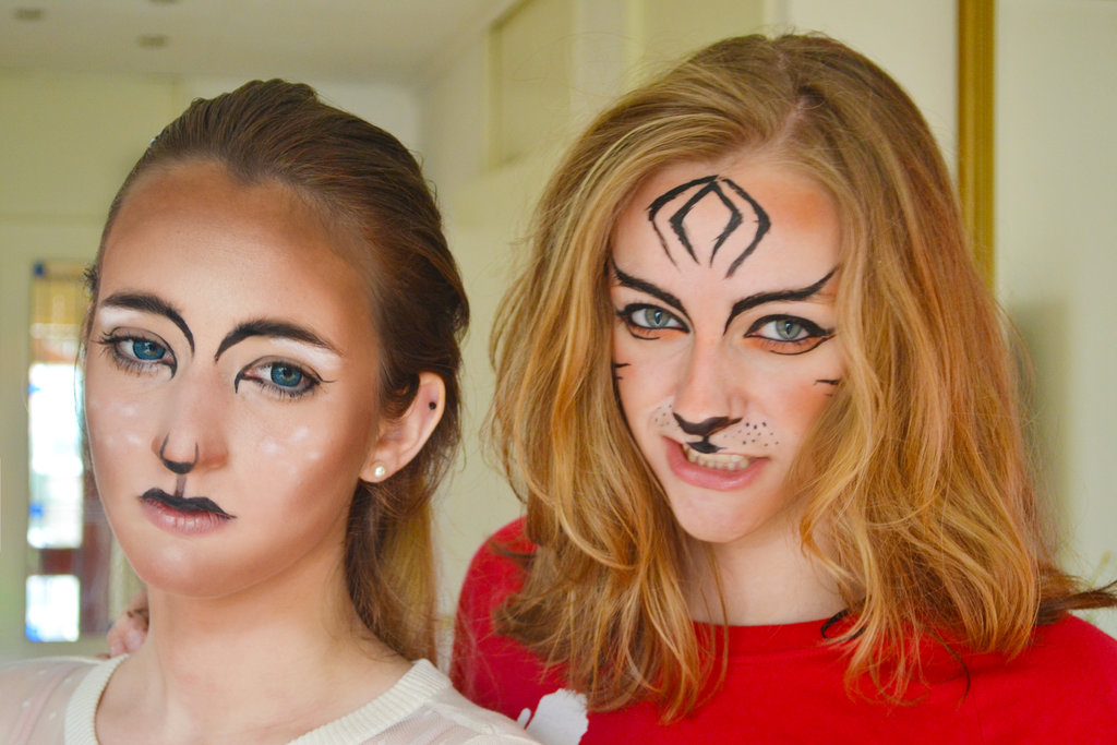 1024x683 Deer And Tiger Face Paint By Inhae - Deer Face Painting