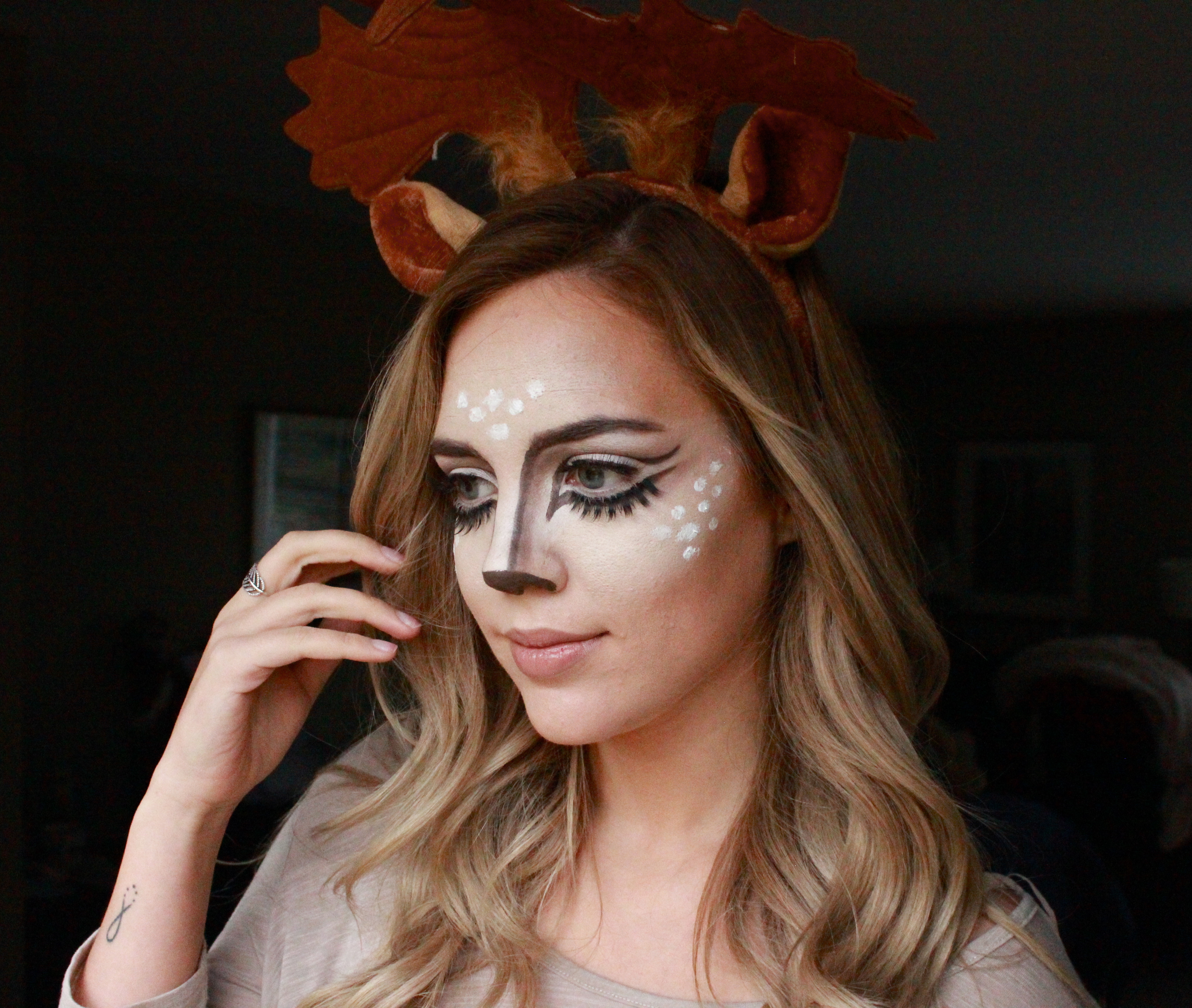 4087x3456 Doe A Deer Halloween Makeup Elanna Pecherle - Deer Face Painting