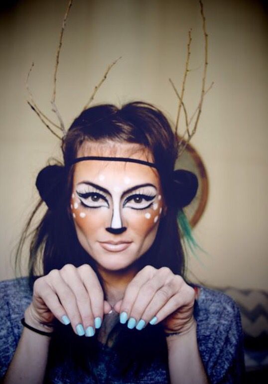 538x771 Face Paint Maquillajes Disfrazes - Deer Face Painting