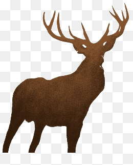 260x322 Deer Silhouette Png, Vectors, Psd, And Clipart For Free Download - Deer Head Silhouette Painting