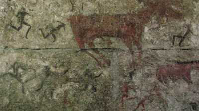 400x223 Random Art Before History - Deer Hunt Detail Of A Wall Painting