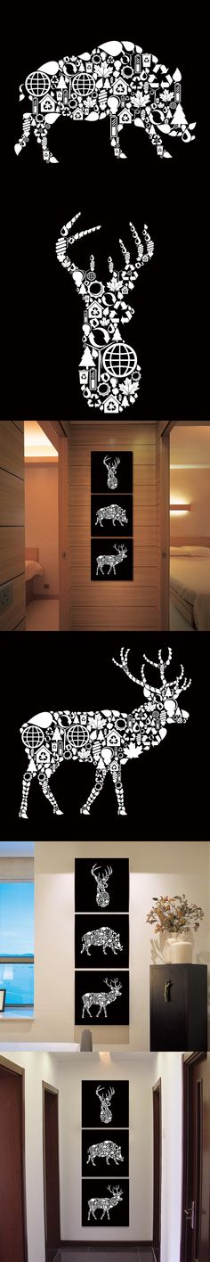 236x1416 The Devonshire Hunting Tapestries Liked On Polyvore Featuring - Deer Hunt Detail Of A Wall Painting