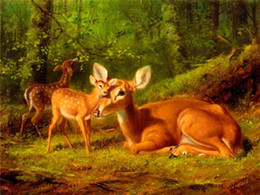 260x195 Deer Forest Painting Australia New Featured Deer Forest Painting - Deer In The Forest Painting