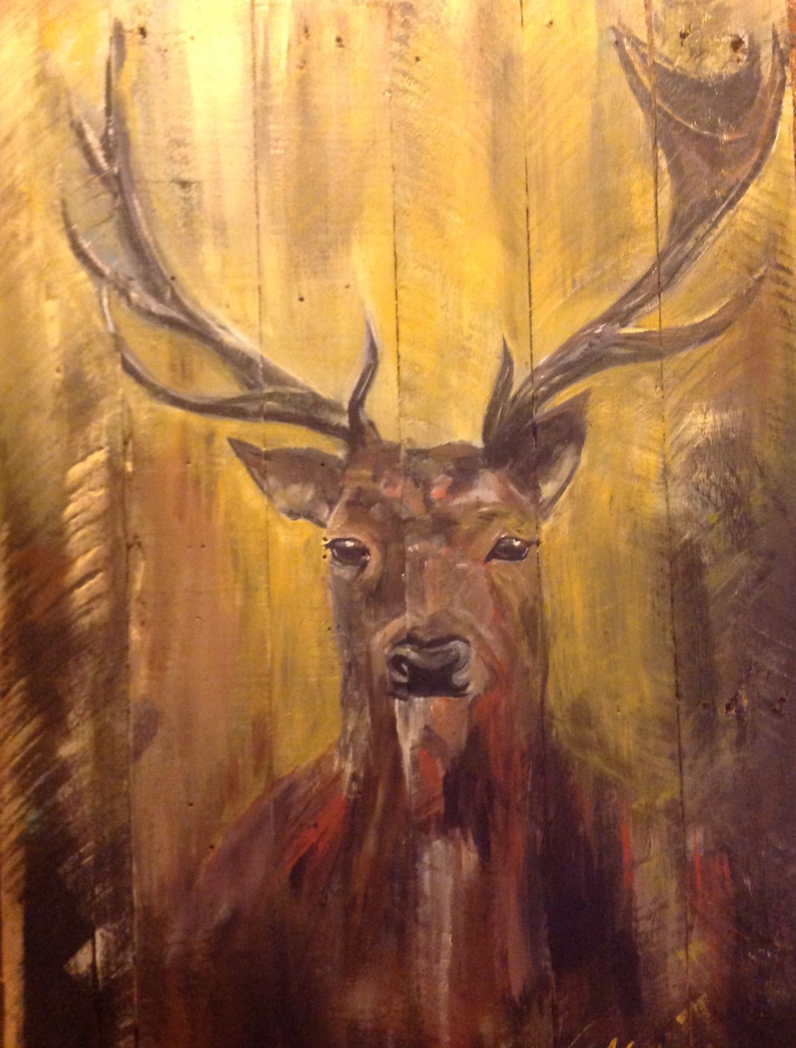 1556x2048 I - Deer In The Woods Painting