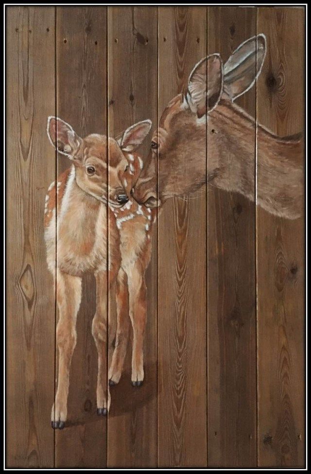 640x975 Bambilijst 1600x1200 Zwierzaki Paintings, Woods - Deer In The Woods Painting