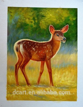 272x350 Deer Painting High Quality Oil Paintings In Stock - Deer Oil Painting