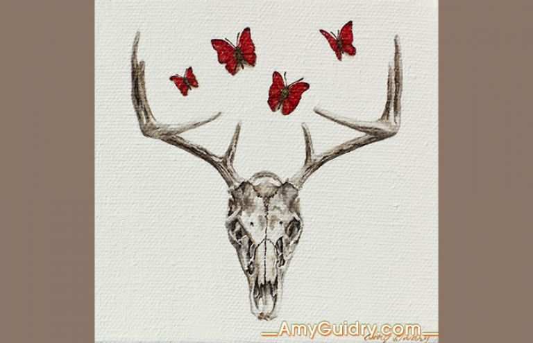 768x495 Deer Painting On Canvas Unique Deer Paintings Canvas Mafiamedia - Deer Painting On Canvas