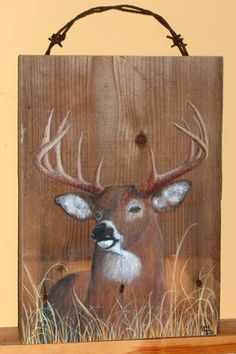 236x354 De Recherche D'Images Pour Cerf Noel Foret Animal - Deer Painting On Wood
