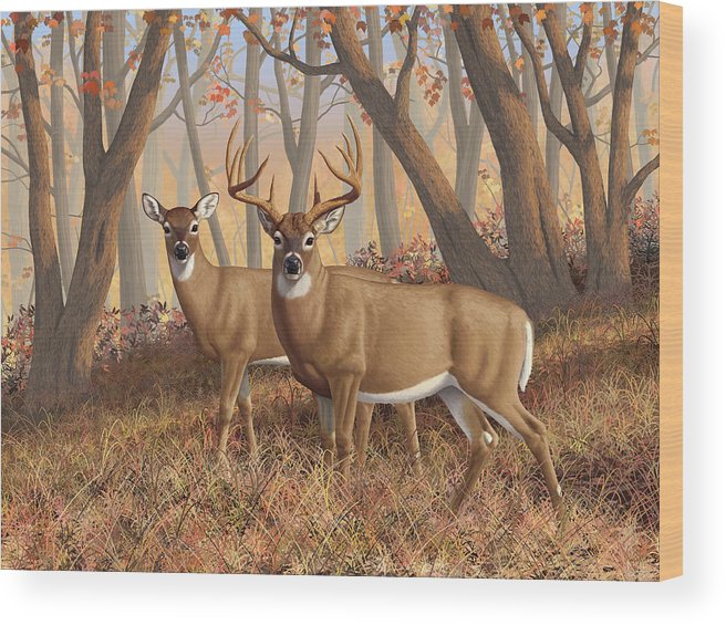 656x565 Whitetail Deer Painting - Deer Painting On Wood