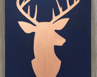 340x270 Items Similar To Deer Silhouette Painting On Etsy - Deer Silhouette Painting