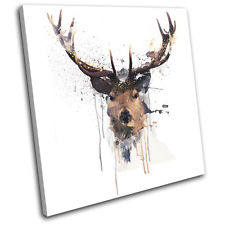 225x225 Stag Canvas Ebay - Deer Skull Canvas Painting