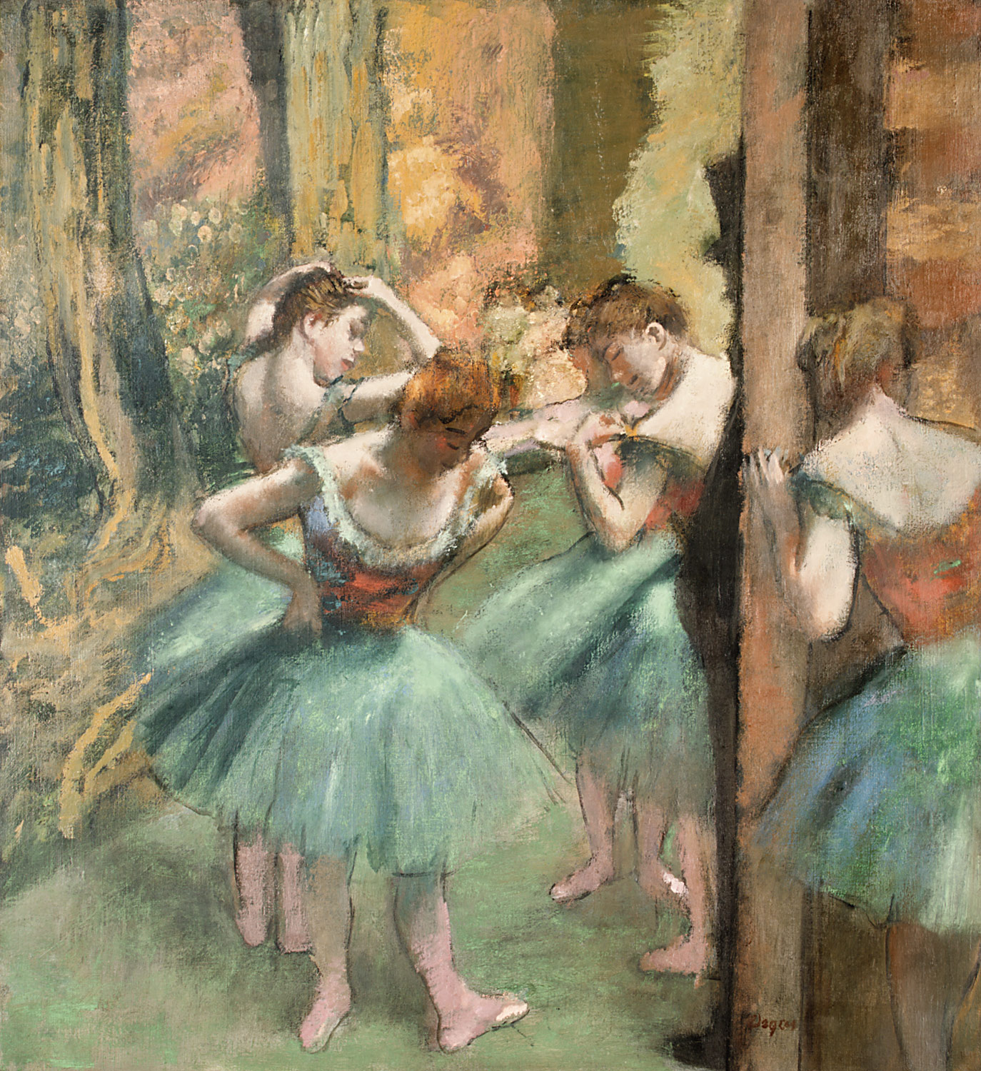 1374x1500 Dancers, Pink And Green Edgar Degas 29.100.42 Work Of Art - Degas Painting