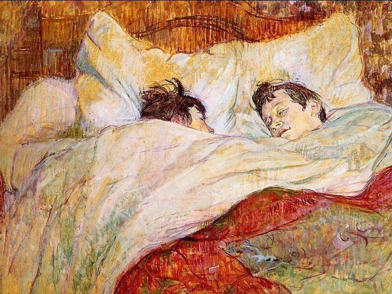 800x601 In Bed By Edgar Degas - Degas Painting