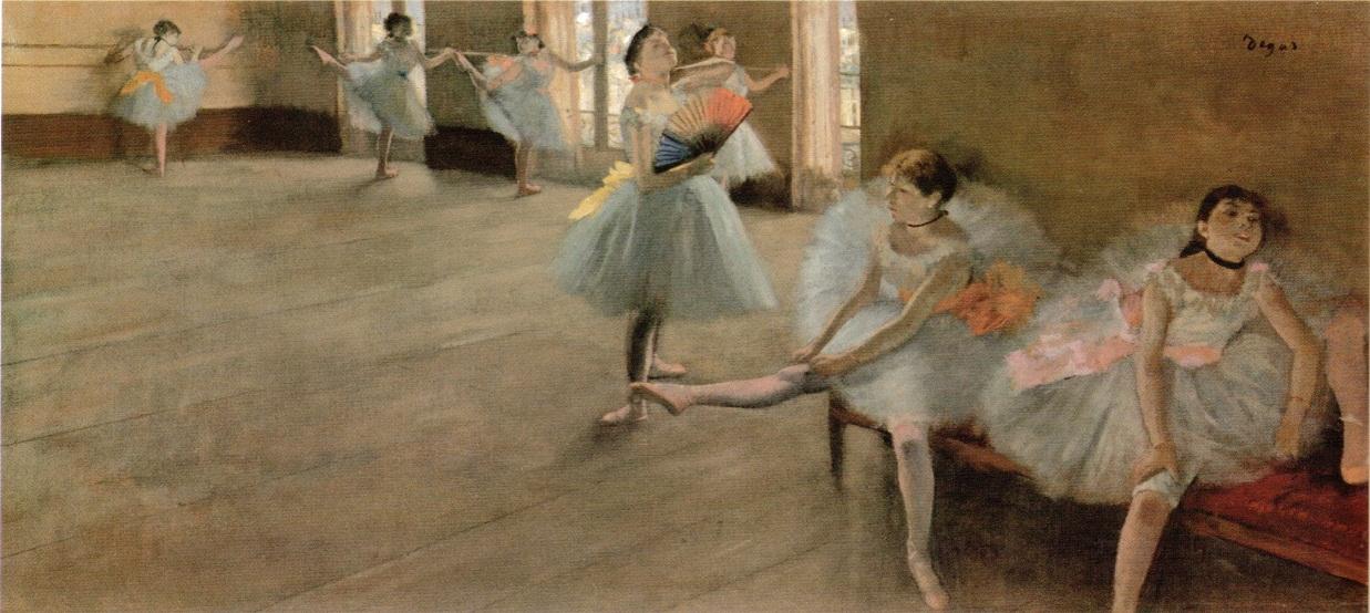 1237x554 View Degas's Artworks From The Painted Girls - Degas Painting