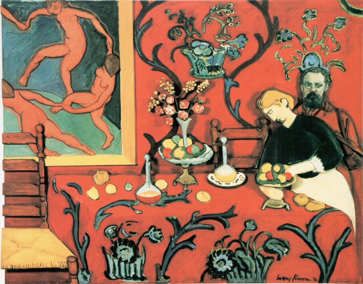 1437x1124 Epph Larry Rivers' Vu And The Red Room Double Portrait - Deja Vu Painting