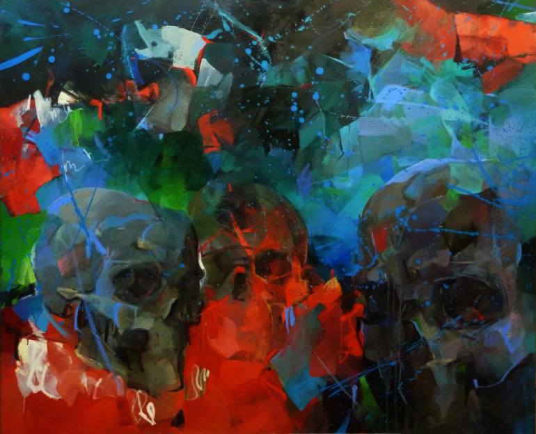 770x624 Saatchi Art Vu Painting By Larissa Strunowa - Deja Vu Painting