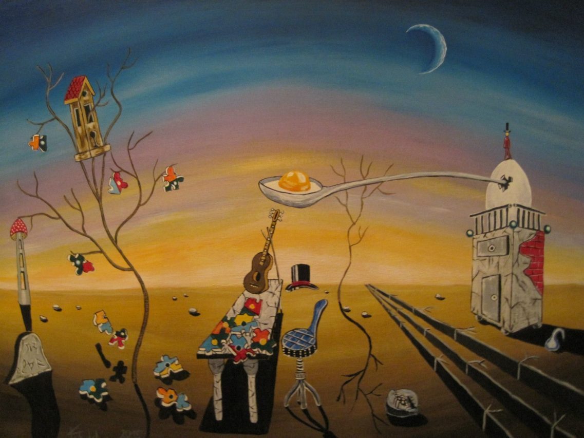 1137x853 Vernissage The Work Of Austrian Painter Karl Winkler - Deja Vu Painting