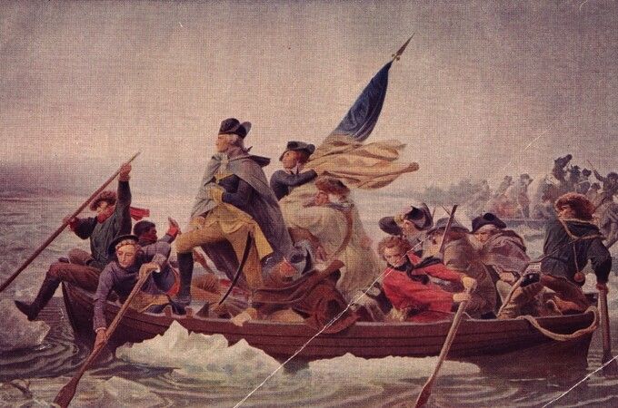 680x450 Great Painting Of George Washington Crossing The Delaware River - Delaware River Painting