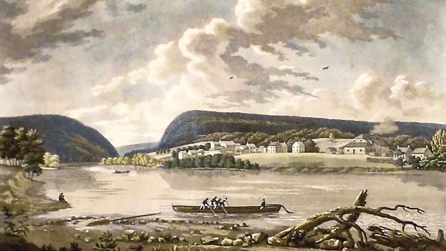 900x507 Historic Watercraft In Northwest New Jersey - Delaware River Painting