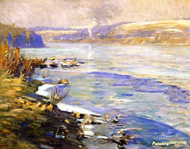 720x568 Delaware River Near New Hope, Pennsylvania Artwork By Charles - Delaware River Painting