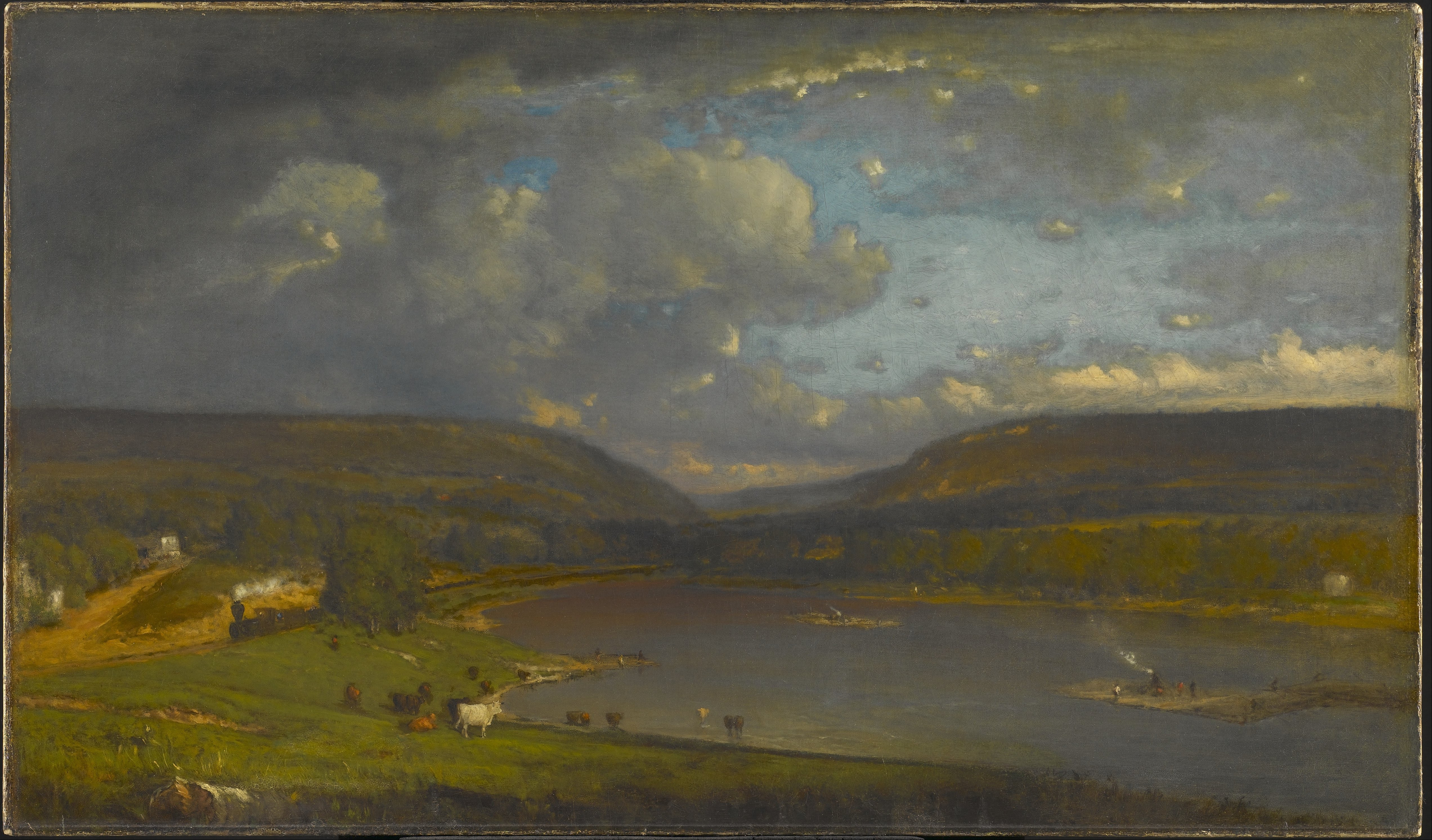 5089x2985 Filegeorge Inness - Delaware Water Gap Painting
