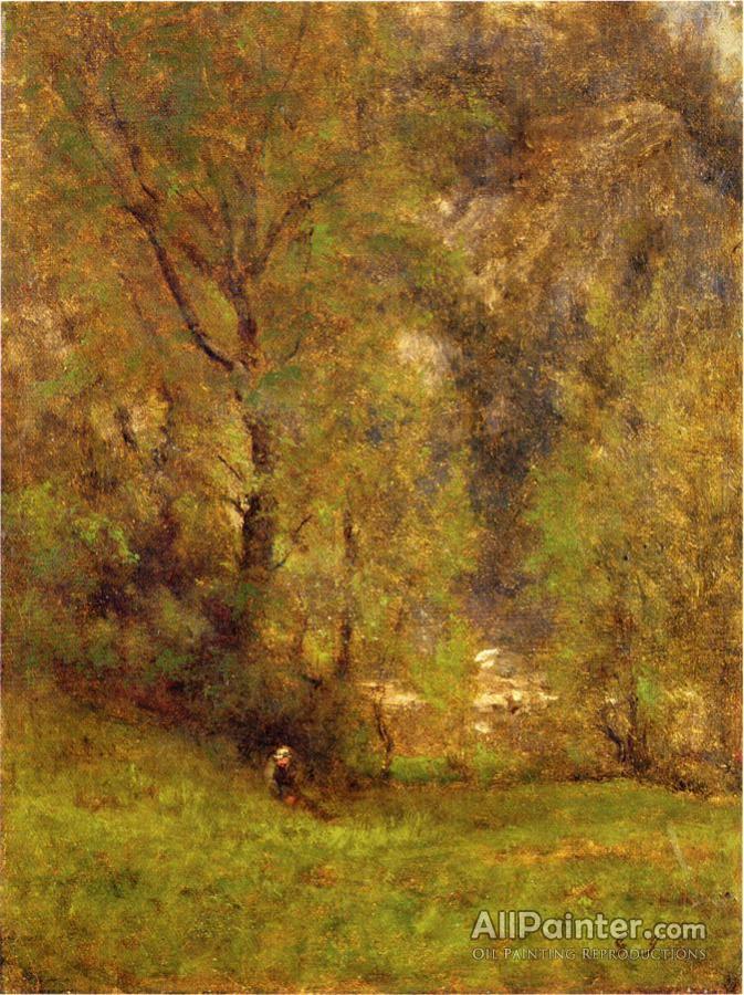 673x900 George Inness Near The Delaware Water Gap Oil Painting - Delaware Water Gap Painting