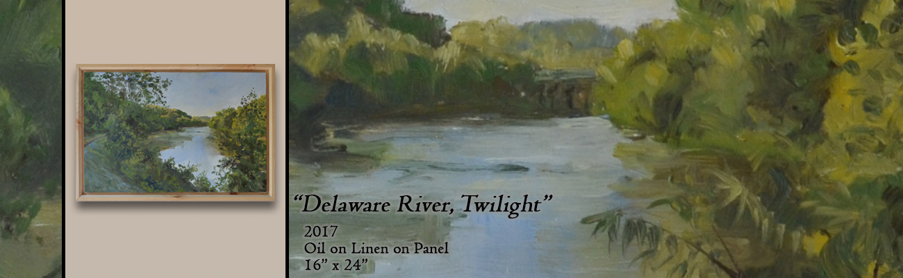 1300x400 Solo Exhibition Creating A Sense Of Place Delaware Water Gap En - Delaware Water Gap Painting