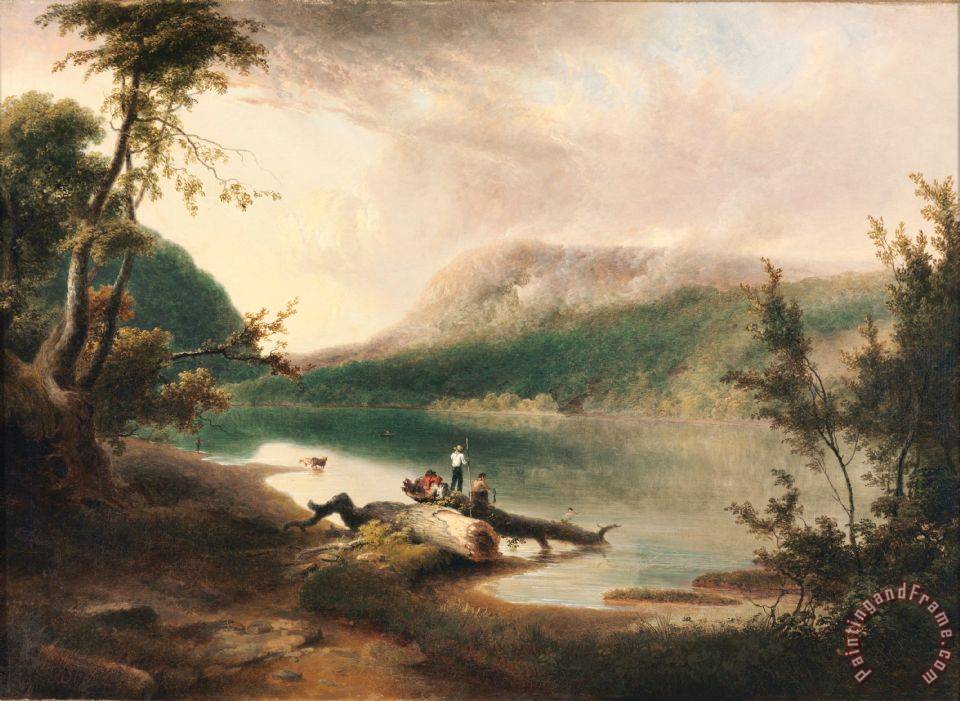 960x701 Thomas Doughty Delaware Water Gap Painting - Delaware Water Gap Painting