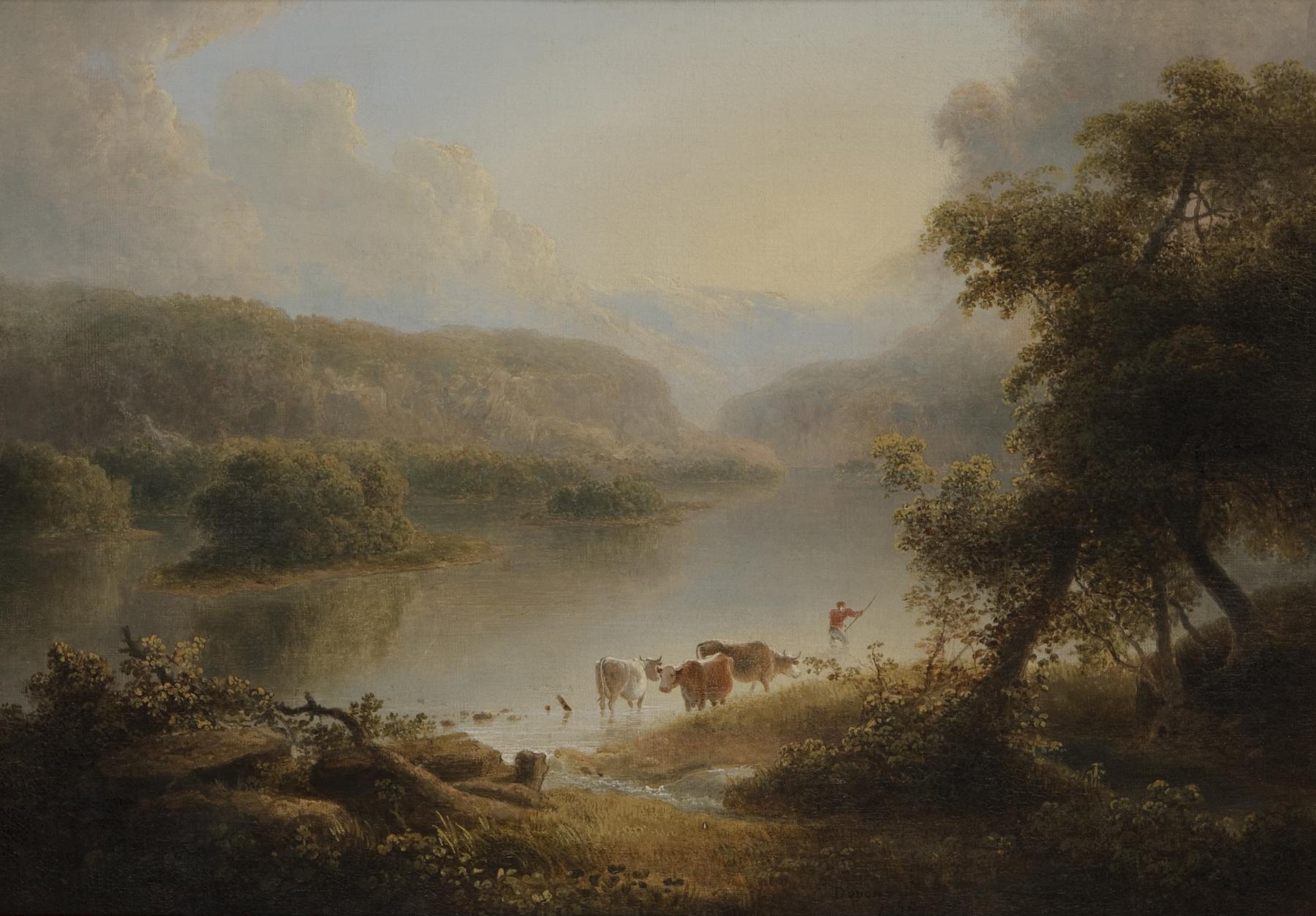 1800x1253 View Of Delaware Water Gap The Museum Of The Shenandoah Valley - Delaware Water Gap Painting