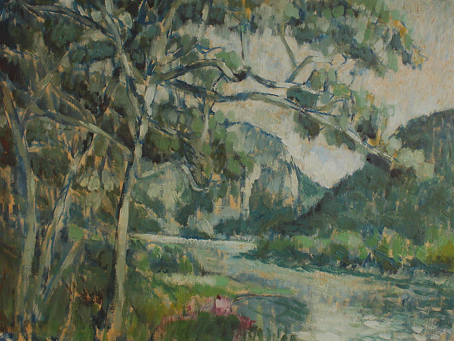 900x675 Delaware Water Gap From Kittatinny Point Painting By Stephen - Delaware Water Gap Painting