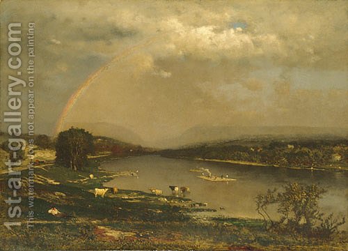500x360 Delaware Water Gap George Inness Reproduction 1st Art Gallery - Delaware Water Gap Painting