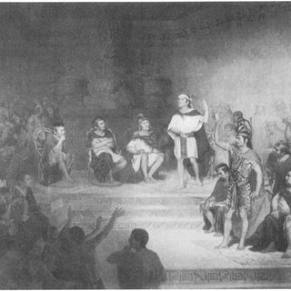 320x320 Rodrigo Gutitrrez, The Deliberation Of The Senate Of Tlaxcala, Mid - Deliberation Painting