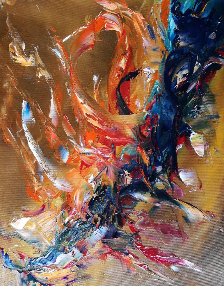 770x984 Saatchi Art Deliberation (Abstract Expressionism, Oil Painting - Deliberation Painting
