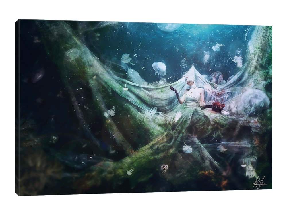 1000x750 Unravel By 1 Piece Canvas Art Print Deliberation Mario Sanchez - Deliberation Painting