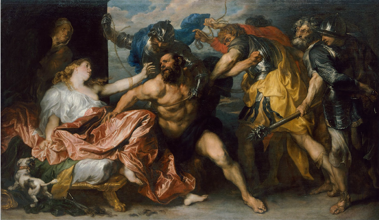 1231x716 Anthony Van Dyck Samson And Delilah - Delilah Painting