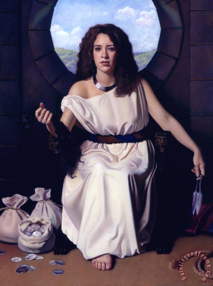 716x960 Kirk Richards Delilah Painting - Delilah Painting