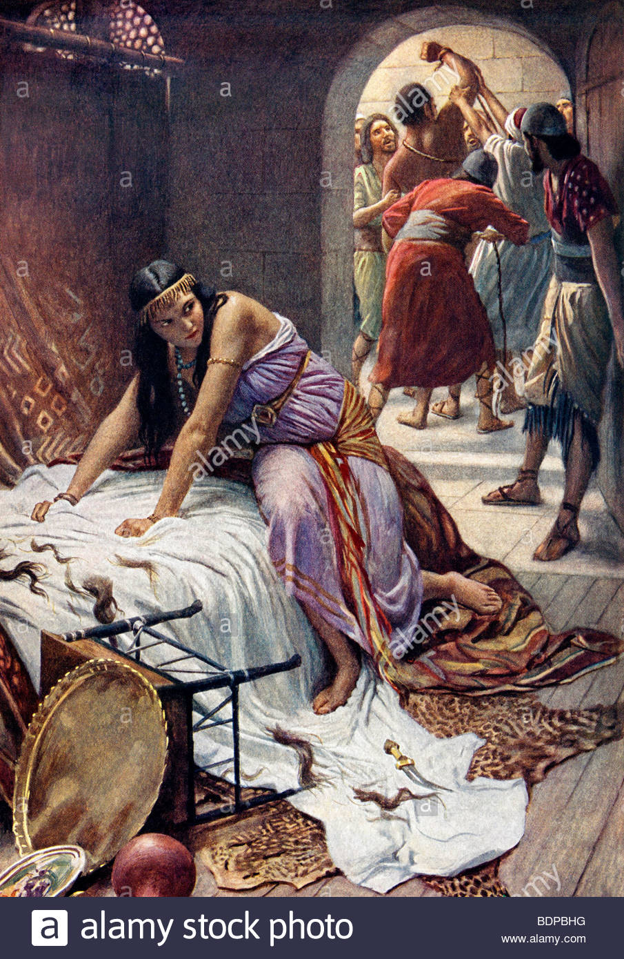 905x1390 Painting Of Delilah Illustrating The Moment She Betrays Samson - Delilah Painting