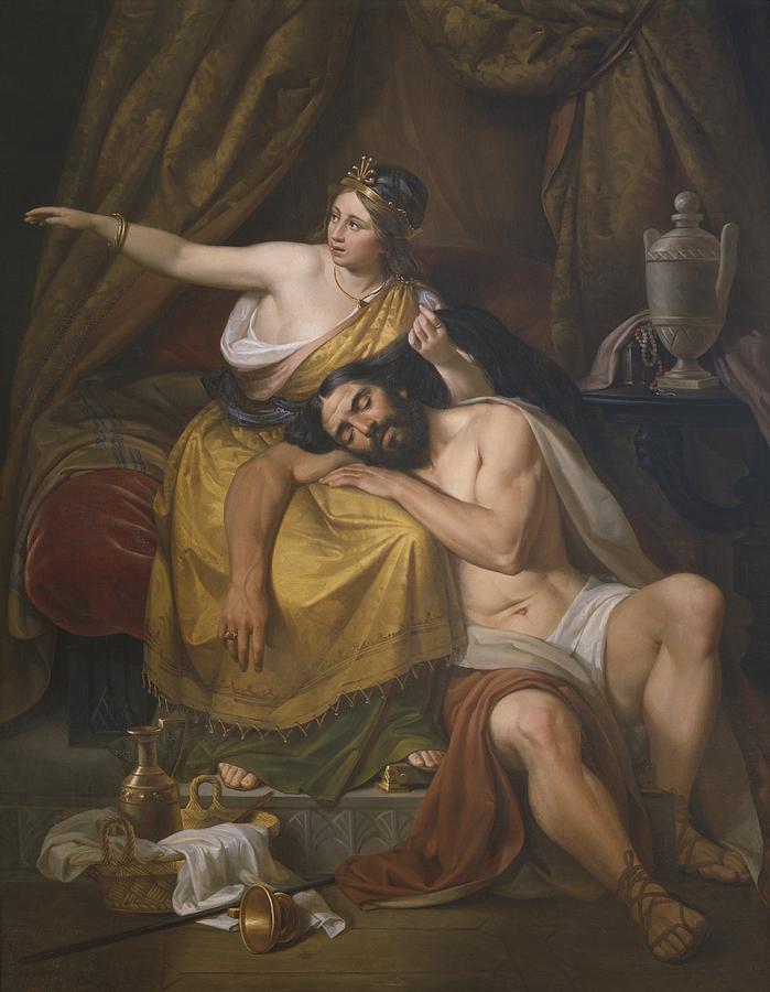 699x900 Samson And Delilah Painting By Jose Salome Pina - Delilah Painting