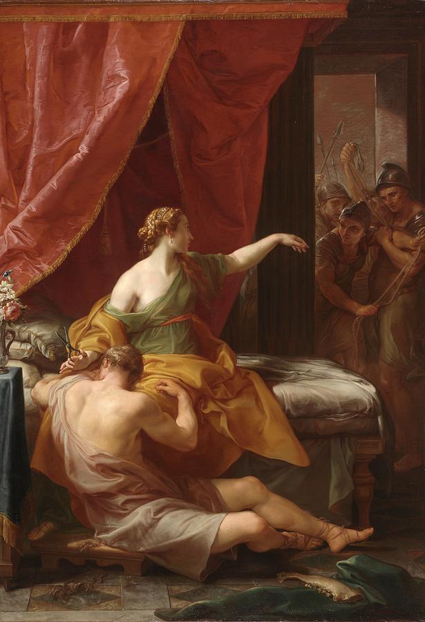 615x900 Samson And Delilah Painting By Pompeo Girolamo Batoni - Delilah Painting