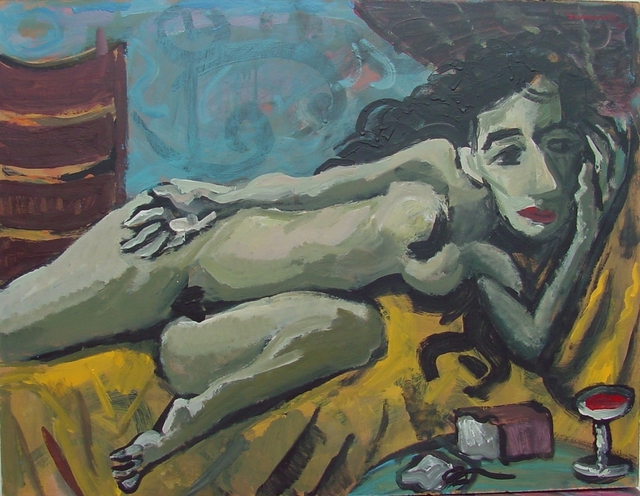 640x496 Dana Zivanovits Artwork Delilah Original Painting Oil Judaic Art - Delilah Painting