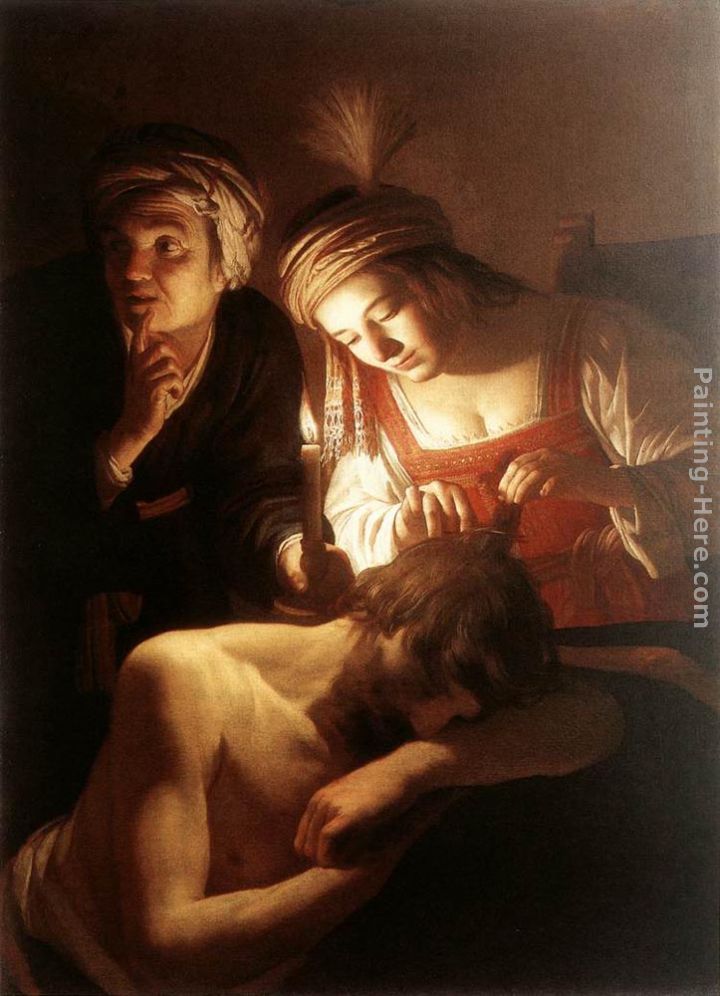720x996 Gerrit Van Honthorst Samson And Delilah Painting Anysize 50% Off - Delilah Painting