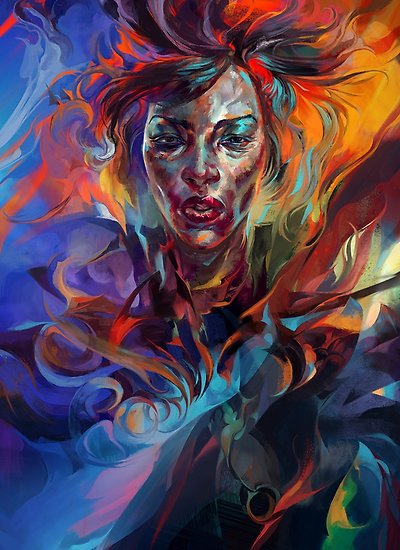 400x550 Her Heart, I Bathed In Poison (Delilah Copperspoon Painting - Delilah Painting