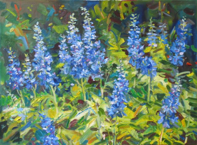 770x568 Saatchi Art Delphinium Painting By Sergii Vovk - Delphinium Painting