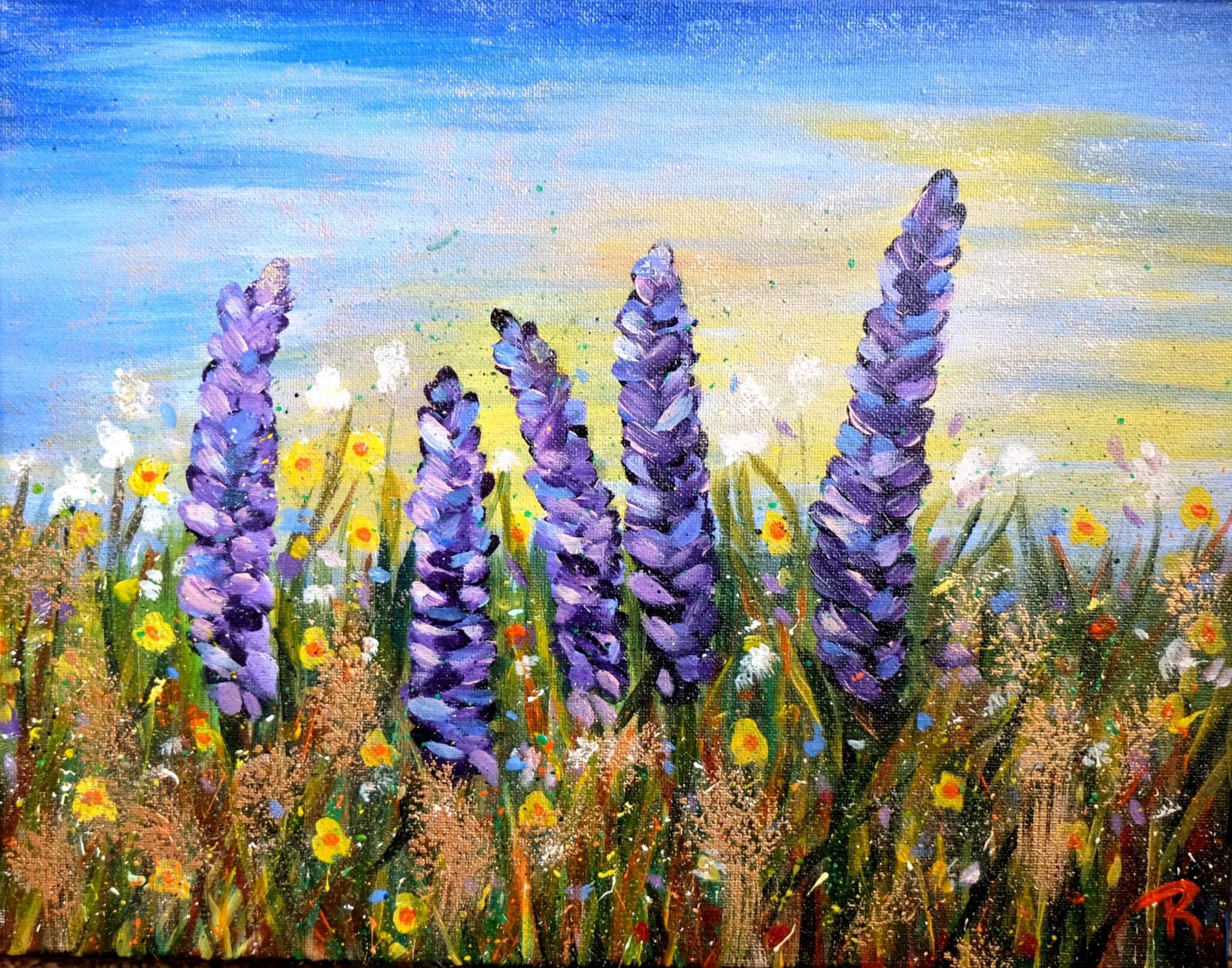 2048x1609 The Rise Of Delphinium - Delphinium Painting