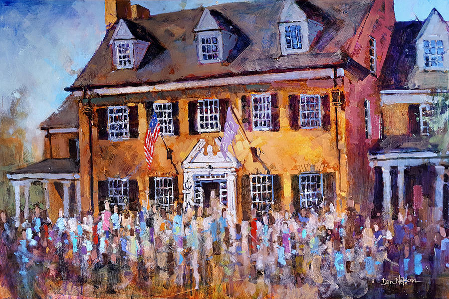 900x600 Phi Gamma Delta Unc Painting By Dan Nelson - Delta Painting