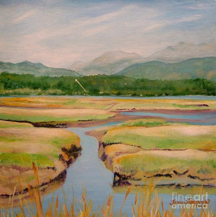 897x900 Skokomish River Delta Painting By Terri Thompson - Delta Painting